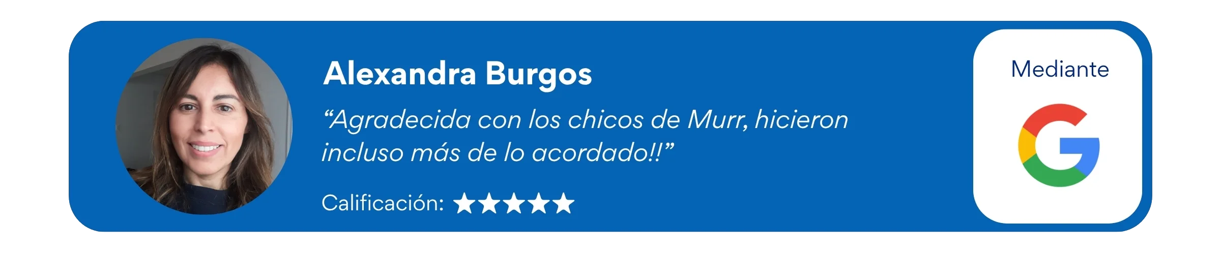 Reseña de cliente MURR