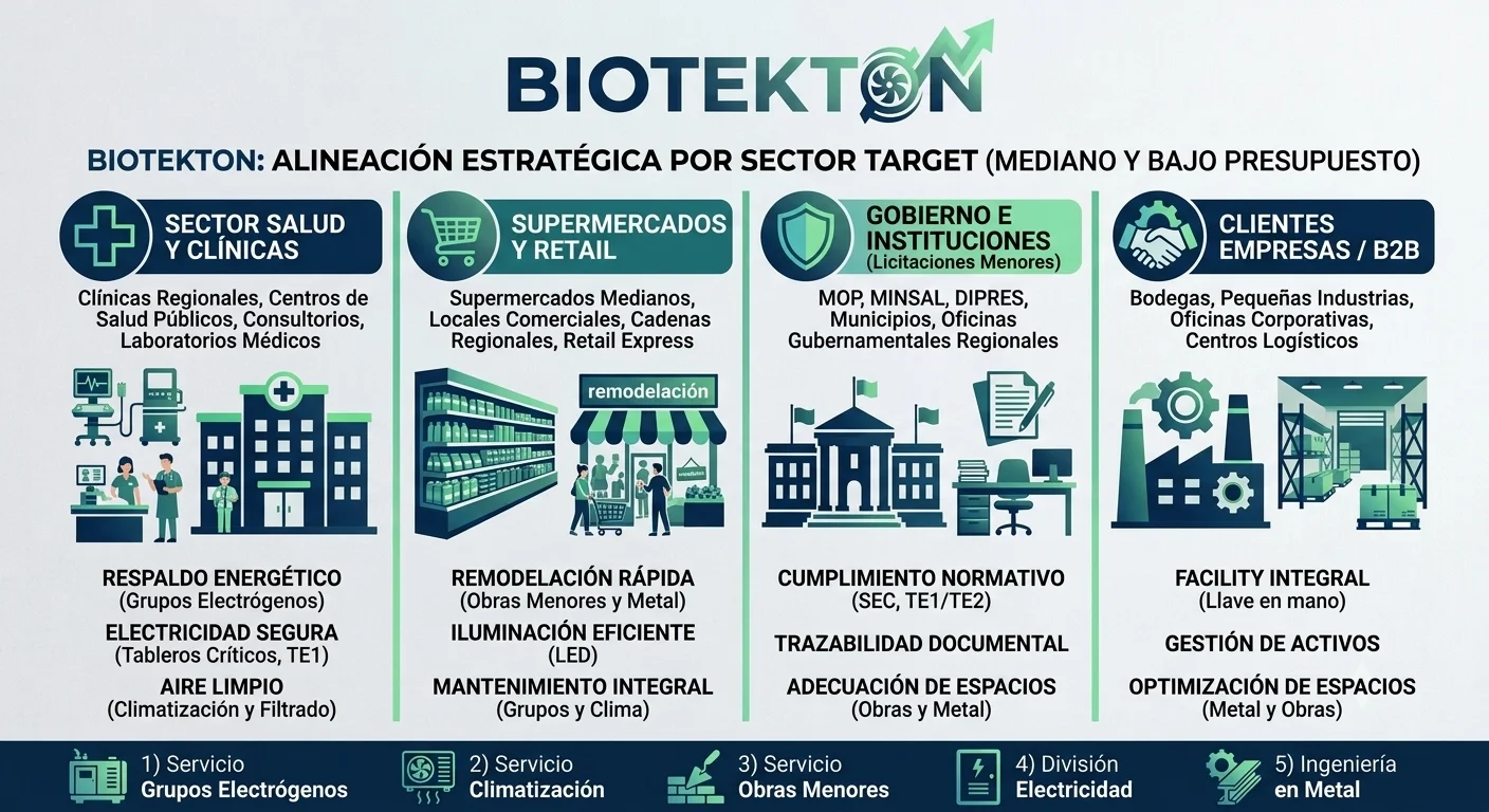 Infografía: alineación estratégica por sector target