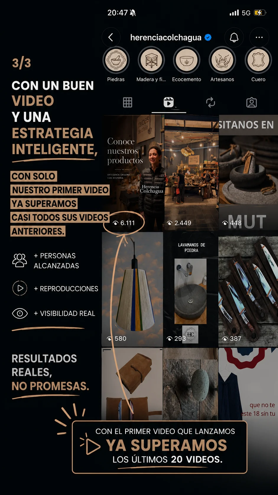 Resultados reales de la estrategia de video — Clemix