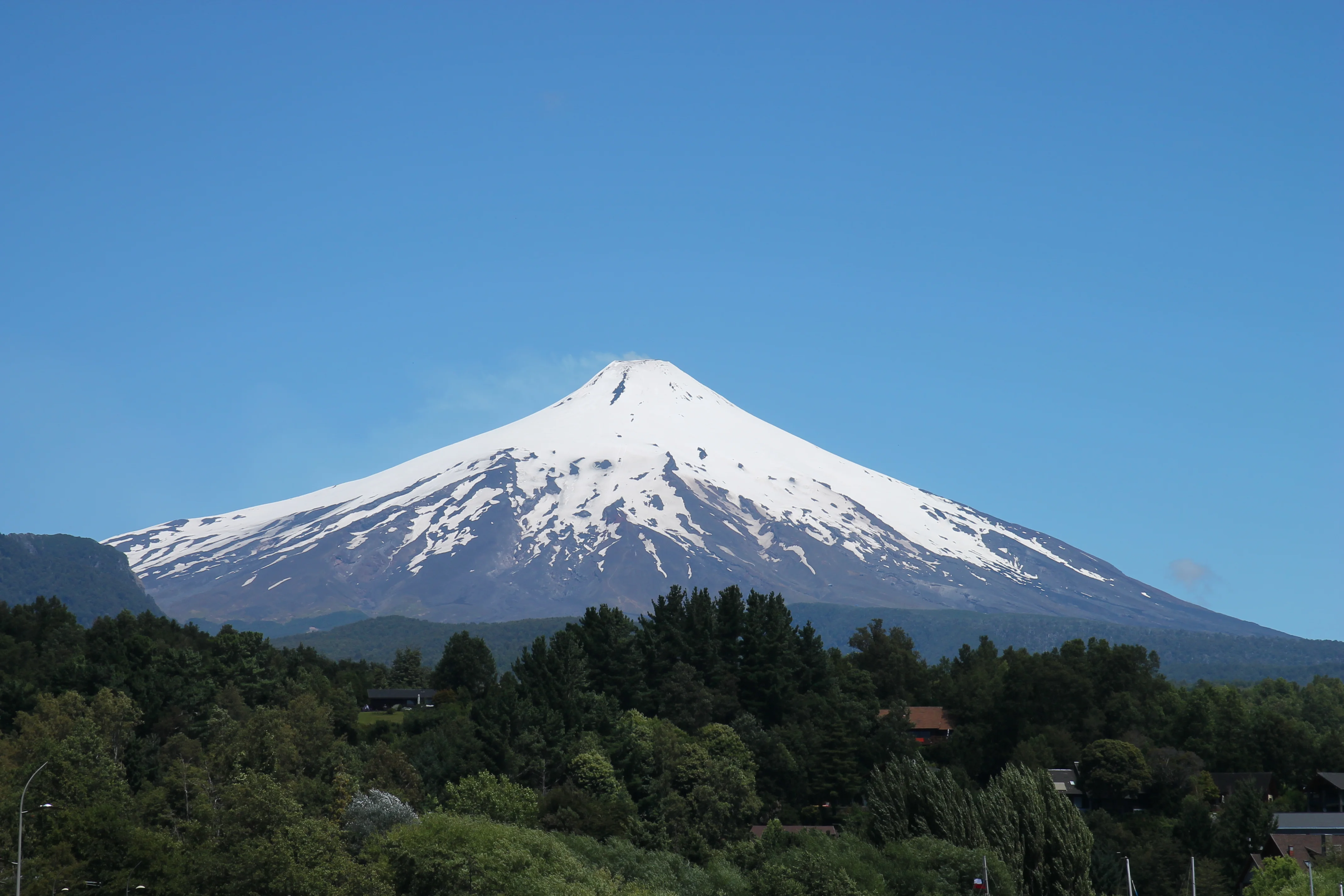 Volcán Villarrica visto desde Pucón