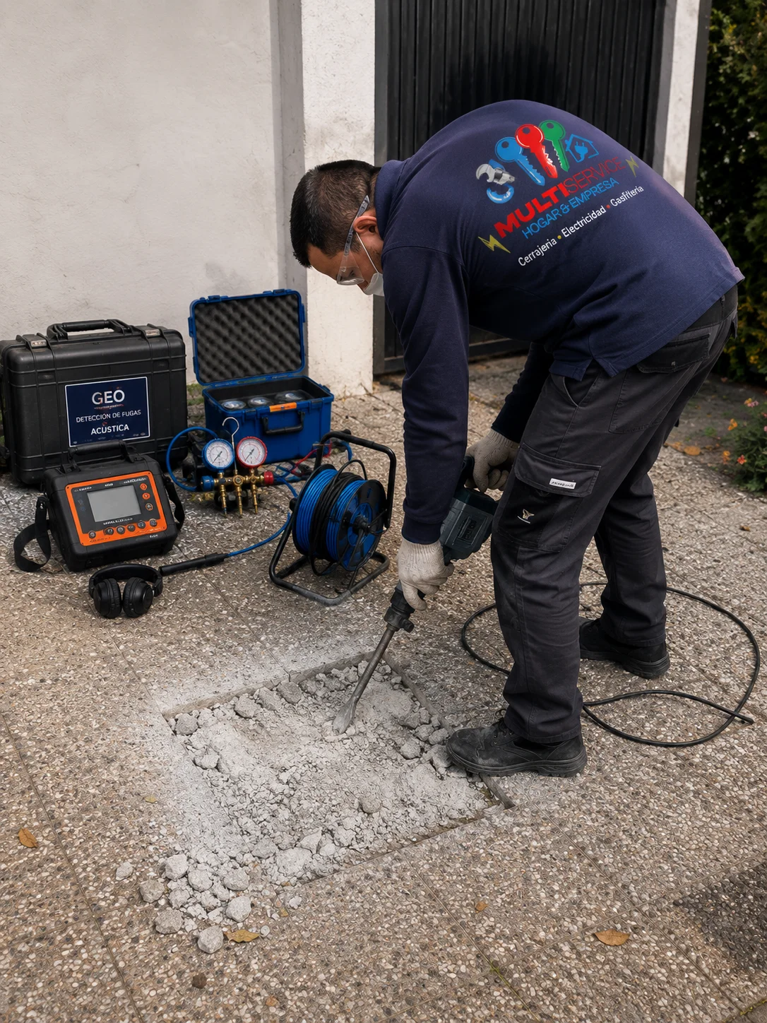 Detección de fugas y reparación de cañerías