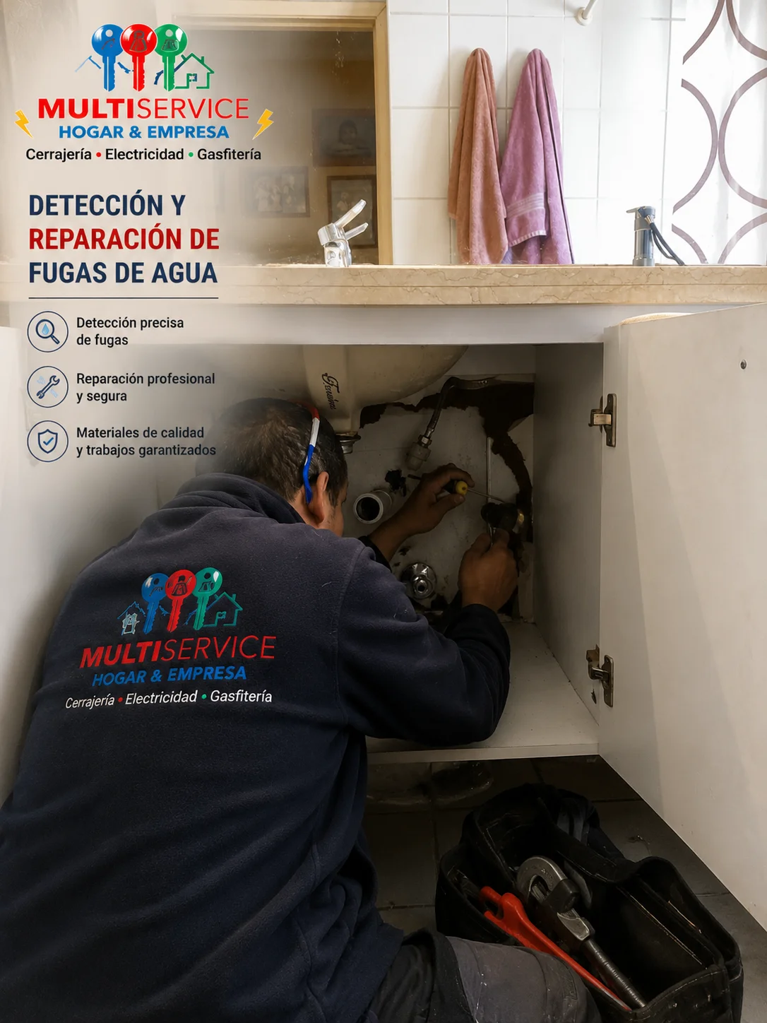 Fuga de agua en Las Condes