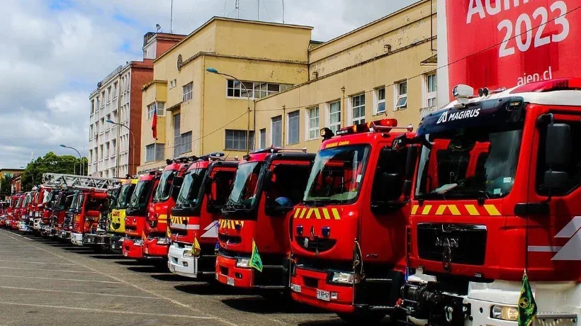 Bombero en acción