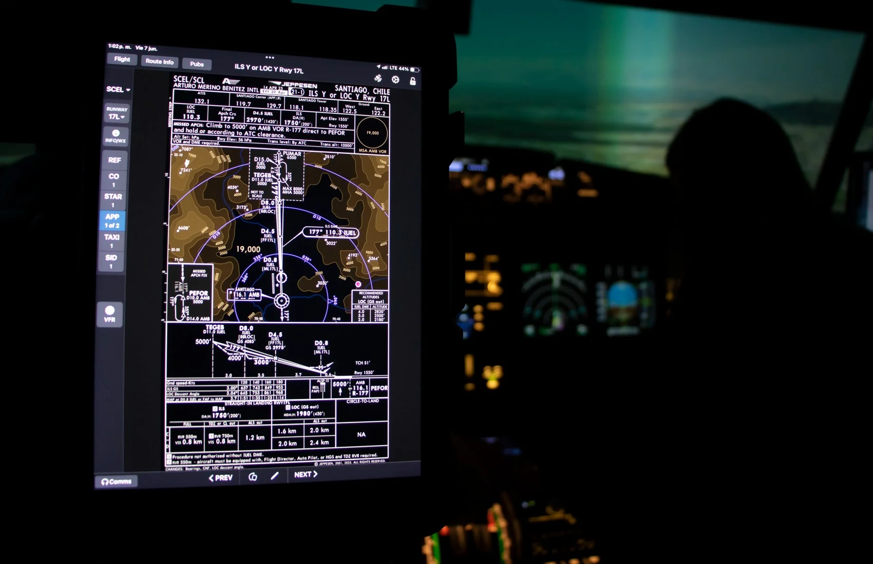 Panel de control del FTD A320