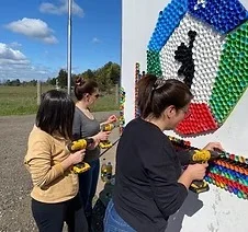 Actividad familiar en el colegio