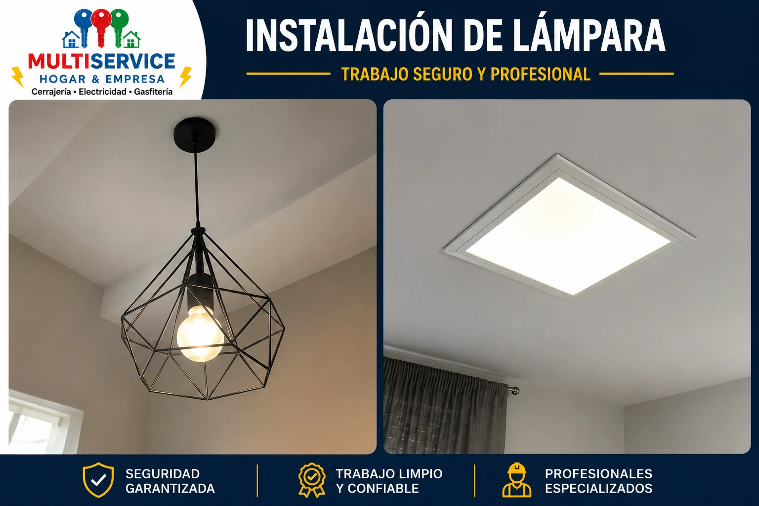 Trabajo antes y después — Electricidad