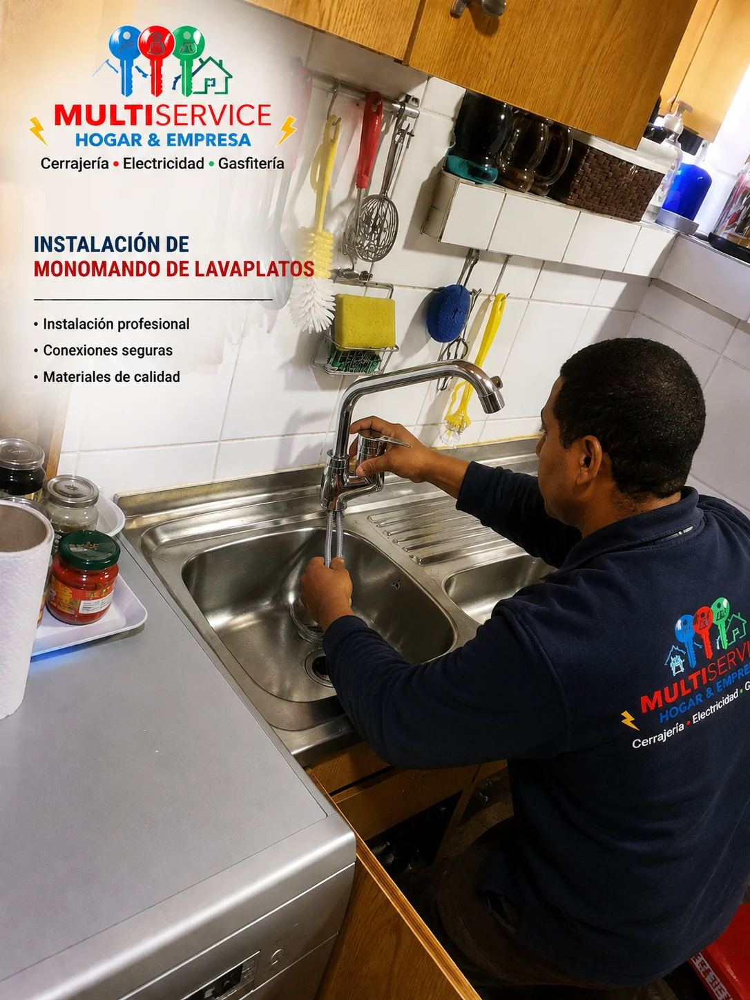 Instalación de grifería
