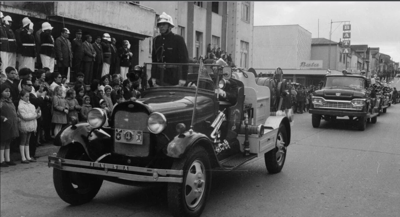 Imagen histórica del Cuerpo de Bomberos de La Unión