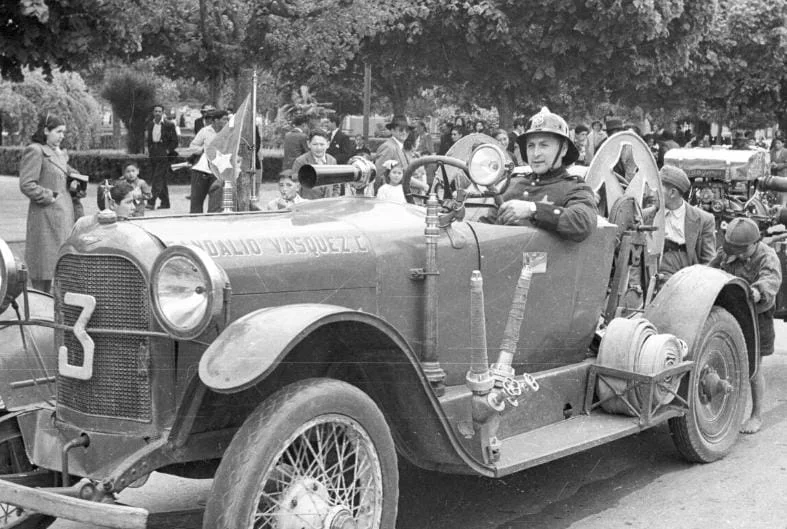 Imagen histórica del Cuerpo de Bomberos de La Unión