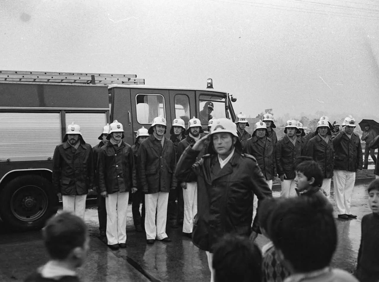 Imagen histórica del Cuerpo de Bomberos de La Unión