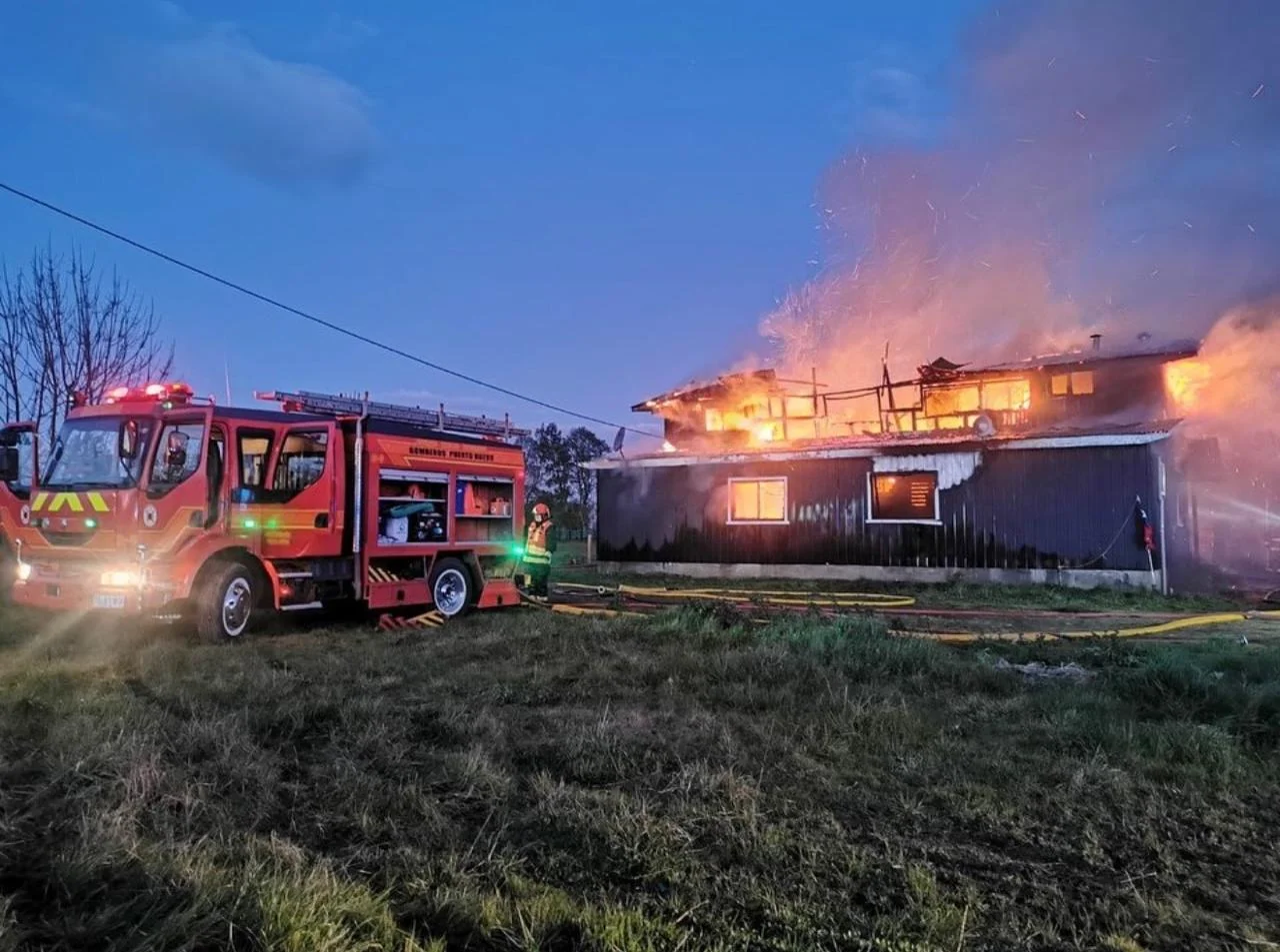 Voluntarios del Cuerpo de Bomberos de La Unión