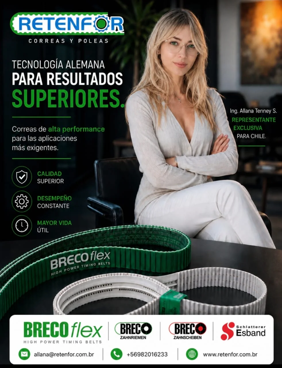 RETENFOR — No cualquier correa sirve para tu máquina